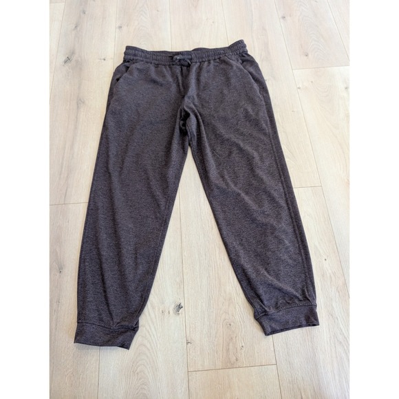 lululemon athletica Pants - Lululemon Soft Jersey Classic-Fit Mid-Rise 7/8 Jogger Heathered Dark Espresso 10